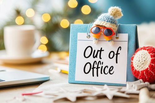 Schild: Out of Office