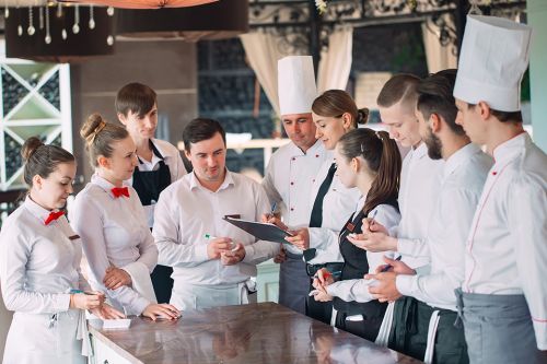 Küchenpersonal Meeting