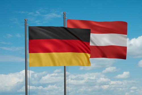 österreichische und deutsch Fahne