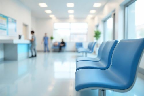 Wartebereich in Ärztezentrum